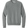Custom Allmade Unisex Organic CVC Fleece Crewneck Sweatshirt Aluminum Gray Heather