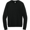 Custom Allmade Unisex Organic CVC Fleece Crewneck Sweatshirt Deep Black