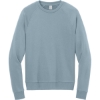 Custom Allmade Unisex Organic CVC Fleece Crewneck Sweatshirt I Like You Blue