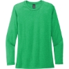 Custom Allmade Womens Tri-Blend Long Sleeve Tee Enviro Green