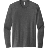 Custom Allmade Unisex Long Sleeve Recycled Blend Tee Reloaded Charcoal Gray Heather