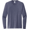 Custom Allmade Unisex Long Sleeve Recycled Blend Tee Salvaged Navy Blue Heather