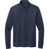 Custom Brooks Brothers Mid-Layer Stretch 1/2-Button Navy Blue Blazer Heather