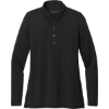 Custom Brooks Brothers Womens Mid-Layer Stretch 1/2-Button Black Heather