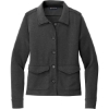 Custom Brooks Brothers Womens Mid-Layer Stretch Button Jacket Windsor Gray Heather