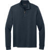 Custom Brooks Brothers Double-Knit 1/4-Zip Night Navy Blue