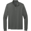 Custom Brooks Brothers Double-Knit 1/4-Zip Windsor Gray