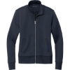 Custom Brooks Brothers Womens Double-Knit Full-Zip Night Navy Blue