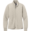 Custom Brooks Brothers Womens Diamond Quilt Full-Zip Oatmeal Beige Heather