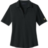 Custom Brooks Brothers Womens Pinpoint Pique Polo Deep Black