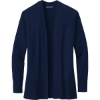 Custom Brooks Brothers Womens Cotton Stretch Long Cardigan Sweater Navy Blue Blazer