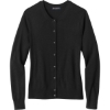 Custom Brooks Brothers Womens Washable Merino Cardigan Sweater Deep Black