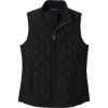 Custom Brooks Brothers Womens Quilted Vest Deep Black
