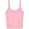 Custom BELLA+CANVAS Womens Micro Rib Spaghetti Strap Tank Solid Pink Blend
