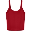 Custom BELLA+CANVAS Womens Micro Rib Spaghetti Strap Tank Solid Red Blend