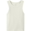 Custom BELLA+CANVAS Womens Micro Rib Racer Tank Solid Natural Blend Beige