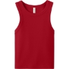 Custom BELLA+CANVAS Womens Micro Rib Racer Tank Solid Red Blend