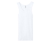 Custom BELLA+CANVAS Womens Baby Rib Tank White