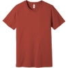 Custom BELLA+CANVAS Unisex Jersey Short Sleeve Tee. Rust Red