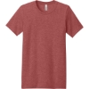 Custom BELLA+CANVAS Unisex Heather CVC Short Sleeve Tee. Heather Canvas Red