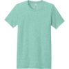 Custom BELLA+CANVAS Unisex Heather CVC Short Sleeve Tee. Heather Mint Blue