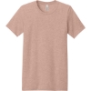 Custom BELLA+CANVAS Unisex Heather CVC Short Sleeve Tee. Heather Peach Orange