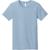 Custom BELLA+CANVAS Unisex Heather CVC Short Sleeve Tee. Heather Prism Blue