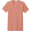 Custom BELLA+CANVAS Unisex Heather CVC Short Sleeve Tee. Heather Sunset Orange