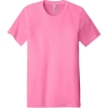 Custom BELLA+CANVAS Unisex Heather CVC Short Sleeve Tee. Neon Pink