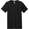Custom BELLA+CANVAS Unisex Heather CVC Short Sleeve Tee. Solid Black Blend