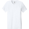 Custom BELLA+CANVAS Unisex Heather CVC Short Sleeve Tee. Solid White Blend