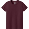 Custom BELLA+CANVAS Youth Jersey Short Sleeve Tee. Maroon Red