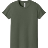 Custom BELLA+CANVAS Youth Jersey Short Sleeve Tee. Military Green
