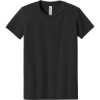 Custom BELLA+CANVAS Youth Heather CVC Tee Black Heather