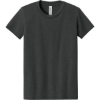 Custom BELLA+CANVAS Youth Heather CVC Tee Dark Gray Heather