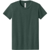 Custom BELLA+CANVAS Youth Heather CVC Tee Heather Forest Green