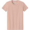 Custom BELLA+CANVAS Youth Heather CVC Tee Heather Peach Orange