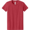Custom BELLA+CANVAS Youth Heather CVC Tee Heather Red