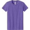 Custom BELLA+CANVAS Youth Heather CVC Tee Heather Team Purple