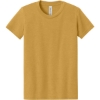 Custom BELLA+CANVAS Youth Heather CVC Tee Heather Mustard Yellow