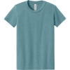 Custom BELLA+CANVAS Youth Heather CVC Tee Heather Blue Lagoon