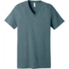 Custom BELLA+CANVAS Unisex Heather CVC V-Neck Tee HthrSlate