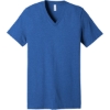 Custom BELLA+CANVAS Unisex Heather CVC V-Neck Tee HthrTRRoy