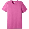Custom BELLA+CANVAS Unisex Triblend Short Sleeve Tee. Charity Pink Triblend