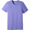 Custom BELLA+CANVAS Unisex Triblend Short Sleeve Tee. Dark Lavender Purple Triblend