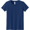 Custom BELLA+CANVAS Youth Triblend Short Sleeve Tee. Navy Triblend Blue