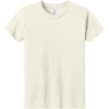 Custom BELLA+CANVAS Youth Triblend Short Sleeve Tee. Solid Natural Triblend White