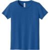 Custom BELLA+CANVAS Youth Triblend Short Sleeve Tee. True Royal Triblend Blue