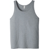 Custom BELLA+CANVAS Unisex Jersey Tank. Athletic Heather Gray