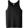 Custom BELLA+CANVAS Unisex Jersey Tank. Black Heather